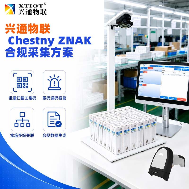 兴通物联俄罗斯诚信码DataMatrix 逐件采集