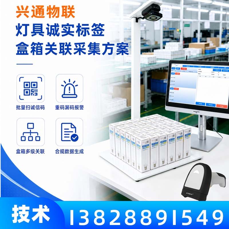 兴通物联俄罗斯诚信码生产线在线读码与校验