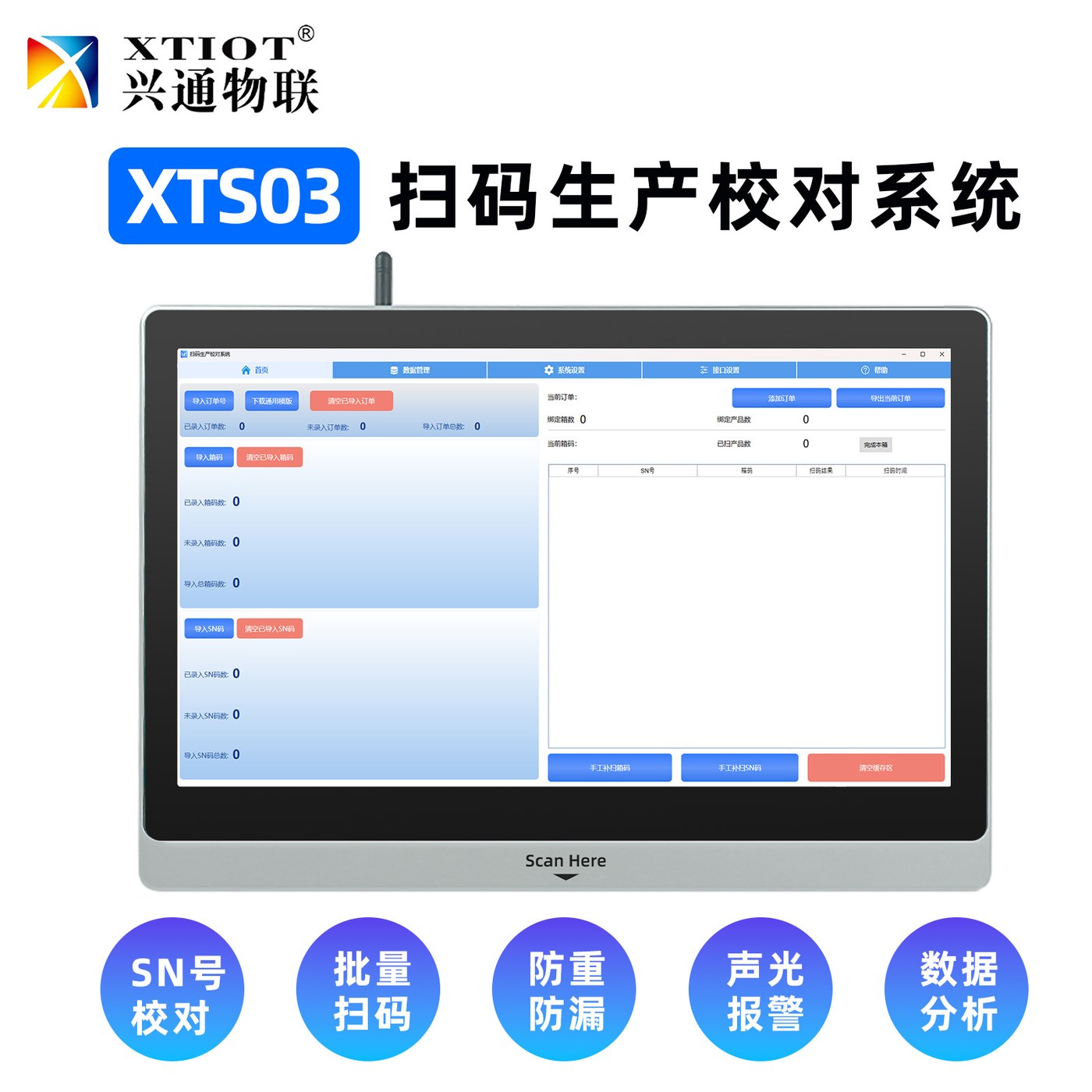 兴通物联流水线全自动俄罗斯诚信码采集设备在客户产线现场