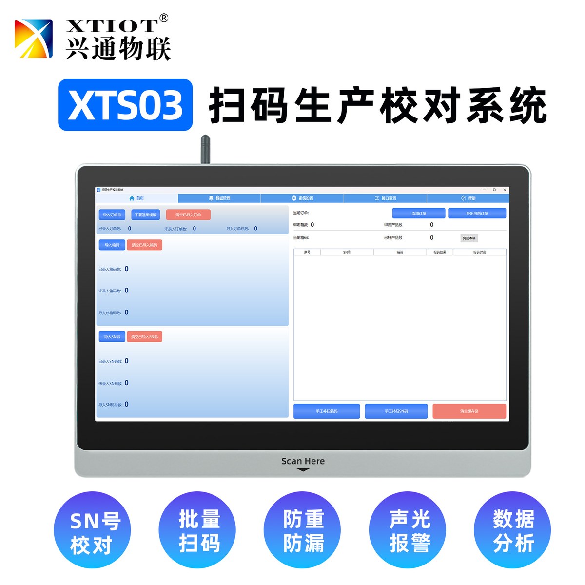 兴通物联 XTS03-3 流水线全自动采集俄罗斯诚信码